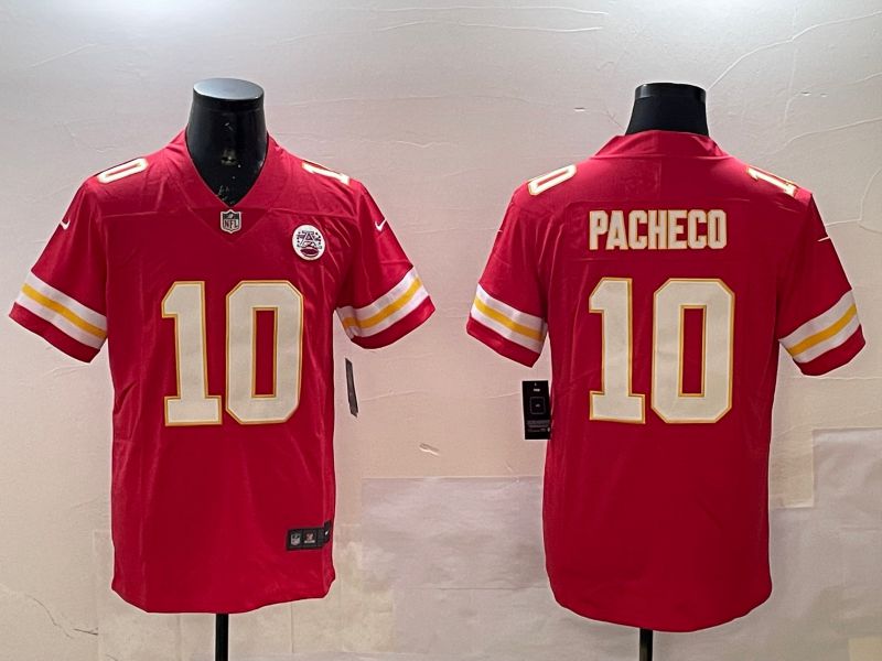 Men Kansas City Chiefs #10 Pacheco Red Second generations 2025 Nike Limited NFL Jersey style 1